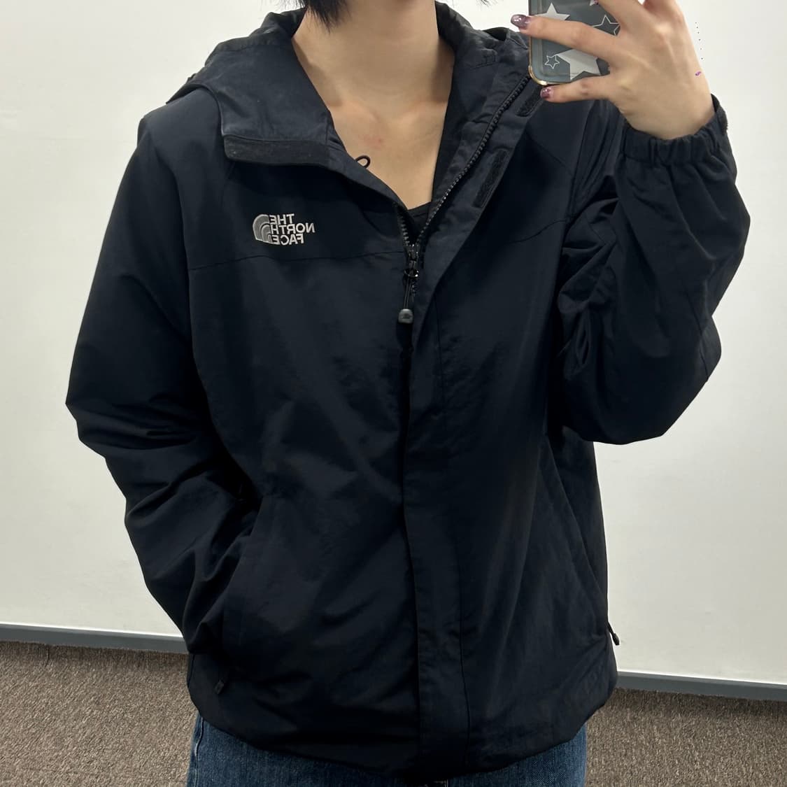 The north face 노스페이스 하이벤트 블랙 바람막이 상품이미지1