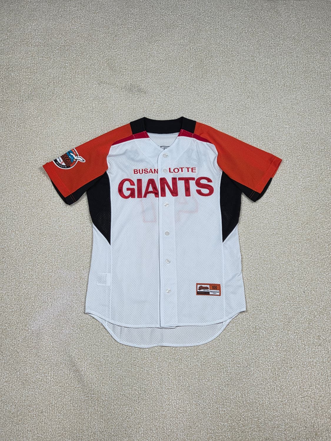 [롯데 자이언츠] 홈 메쉬 강민호 마킹 유니폼 | S00157 상품이미지1