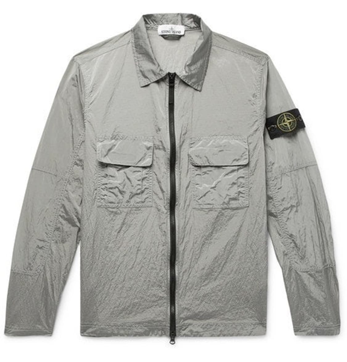 스톤아일랜드 19ss 나일론메탈 오버셔츠 XL 라벤더 상품이미지1