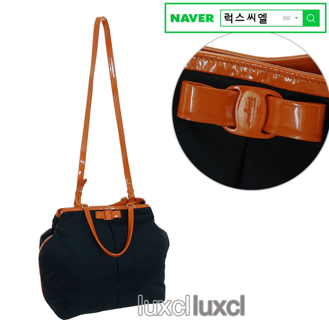[정품] 페라가모 바라 리본 나일론 숄더백 상품이미지10