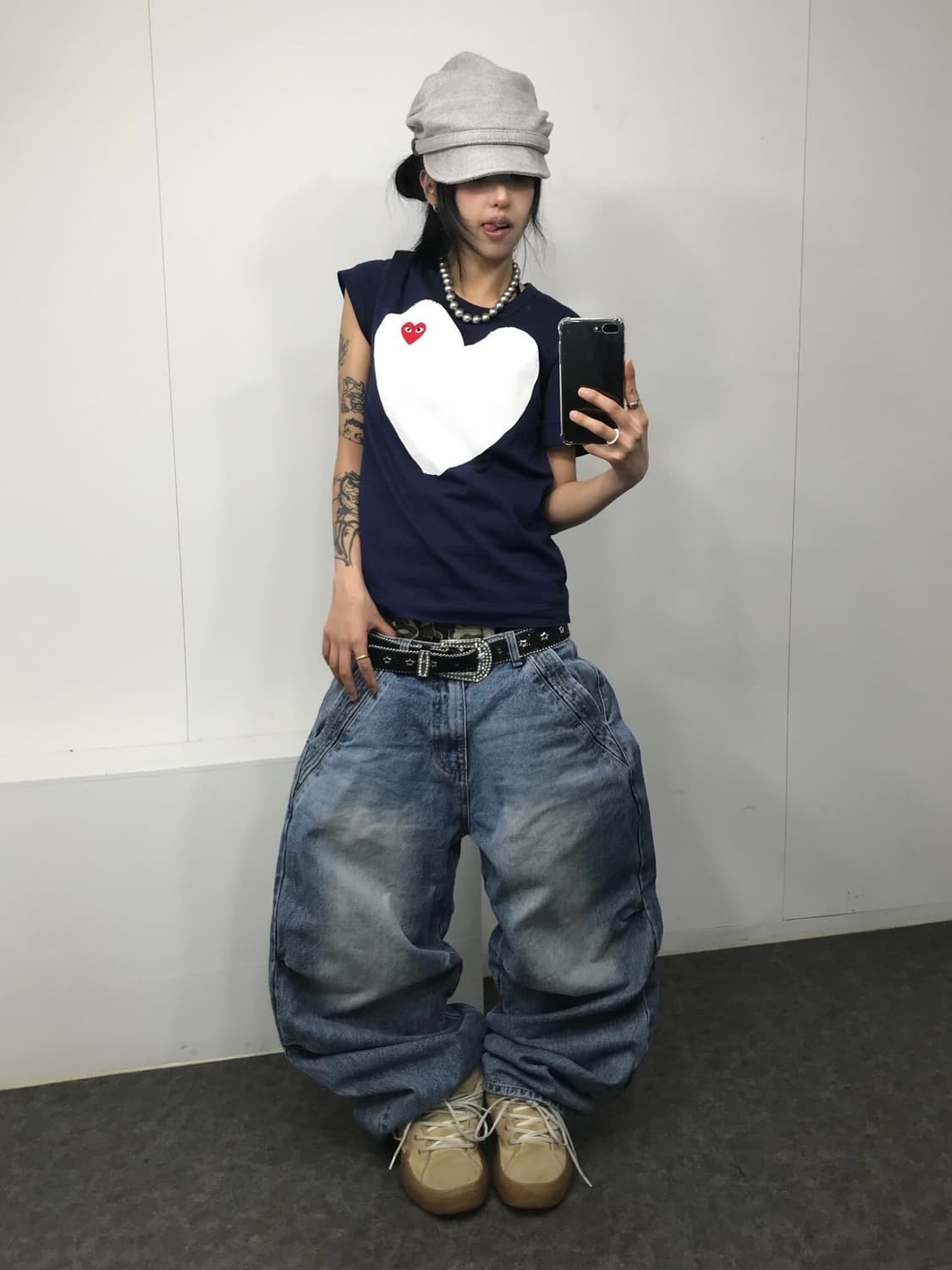  ♥꼼데가르송 레드하트 프린팅 티셔츠 ♥  상품이미지6