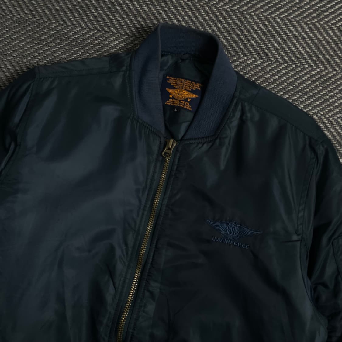 Captain Wevic USA 빈티지 ma-1 항공 점퍼자켓o 3955 상품이미지4