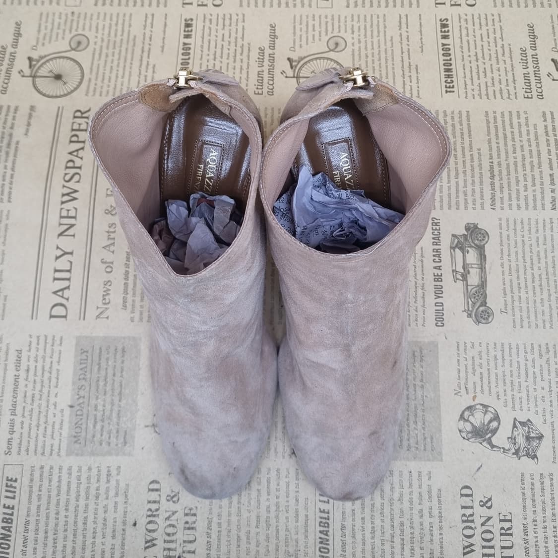 아쿠아주라 스웨이드 여성부츠 38 240 굽8.5 상품이미지2