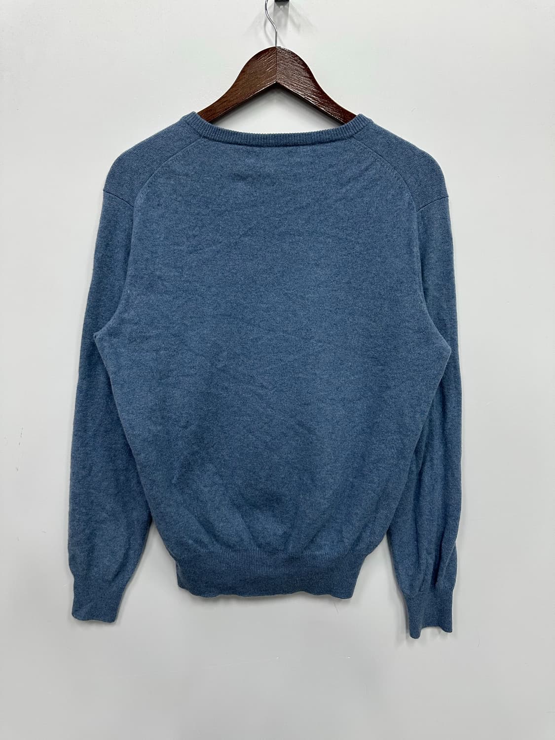 폴로 뮤트 블루 브이넥 니트 상품이미지5