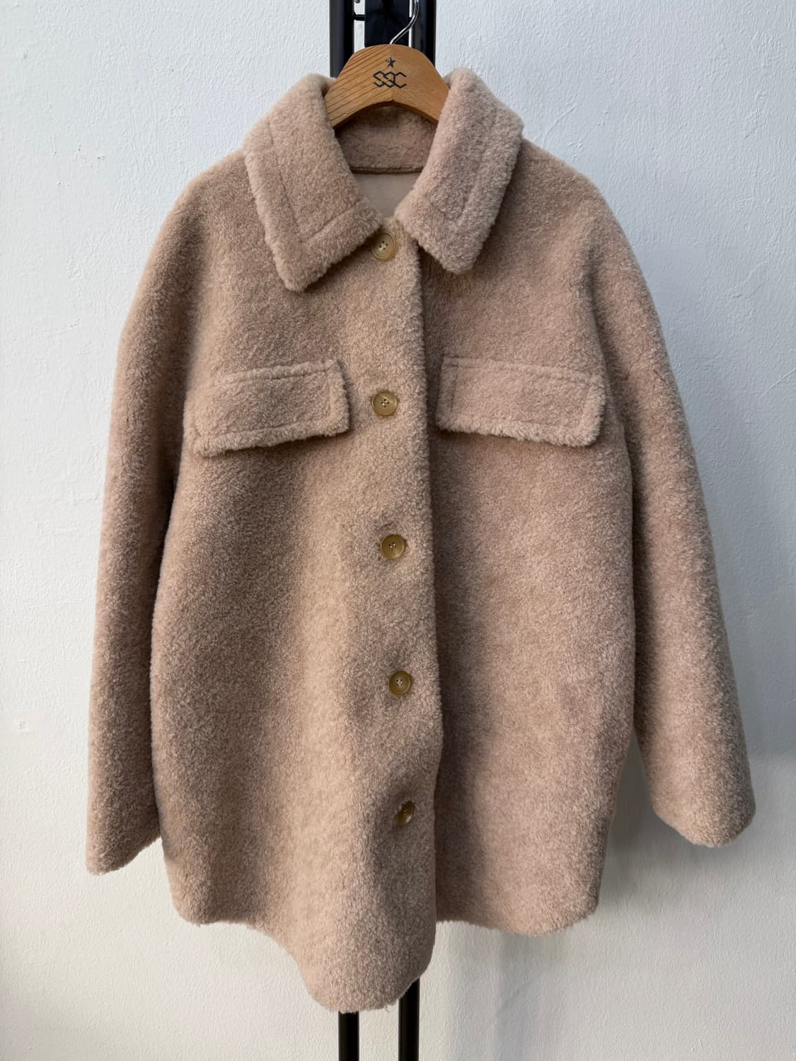 정품) ORR 오르 부클레 오버사이즈 안감 가죽 코트 자켓 XS 상품이미지1