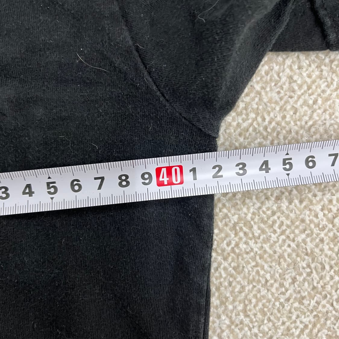 M 빈티지 블랙 반팔 티셔츠 0203M1 상품이미지5