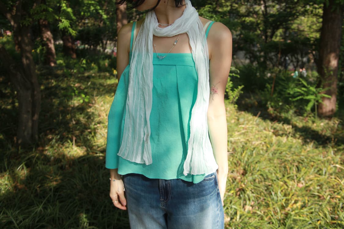 Cloudy White Scarf 상품이미지2