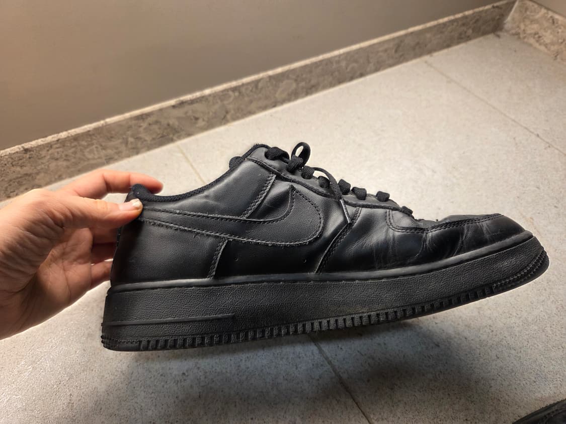 나이키 에어포스1 07 로우 올 블랙 상품이미지3