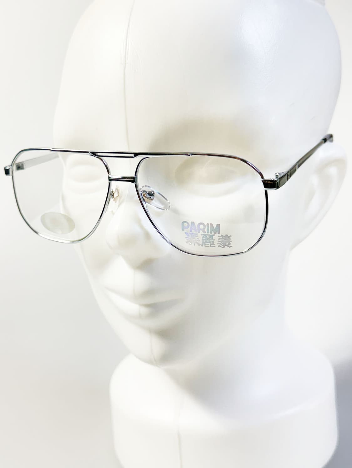 90s PARIM 실버 메탈 보잉 스퀘어 프레임 빈티지 안경 상품이미지8