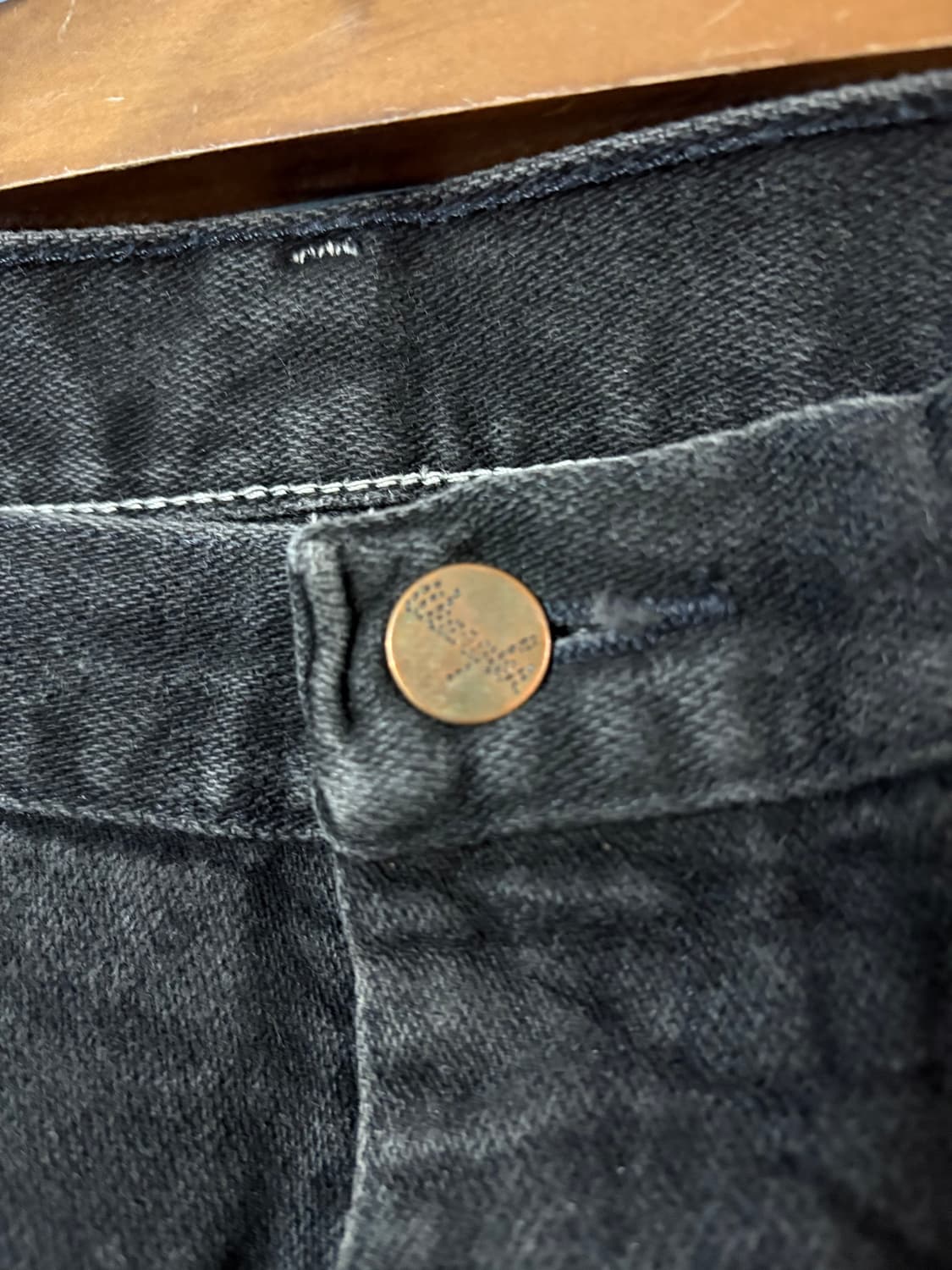 90‘s vtg Wrangler Black denim pant. 상품이미지3