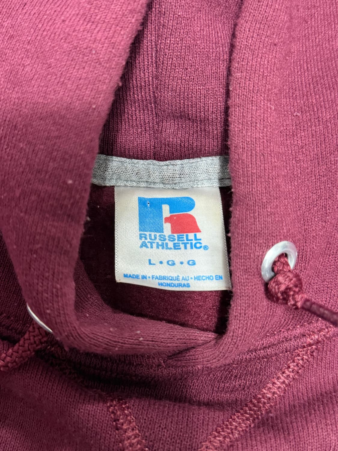 Russell burgundy hoodie  상품이미지5