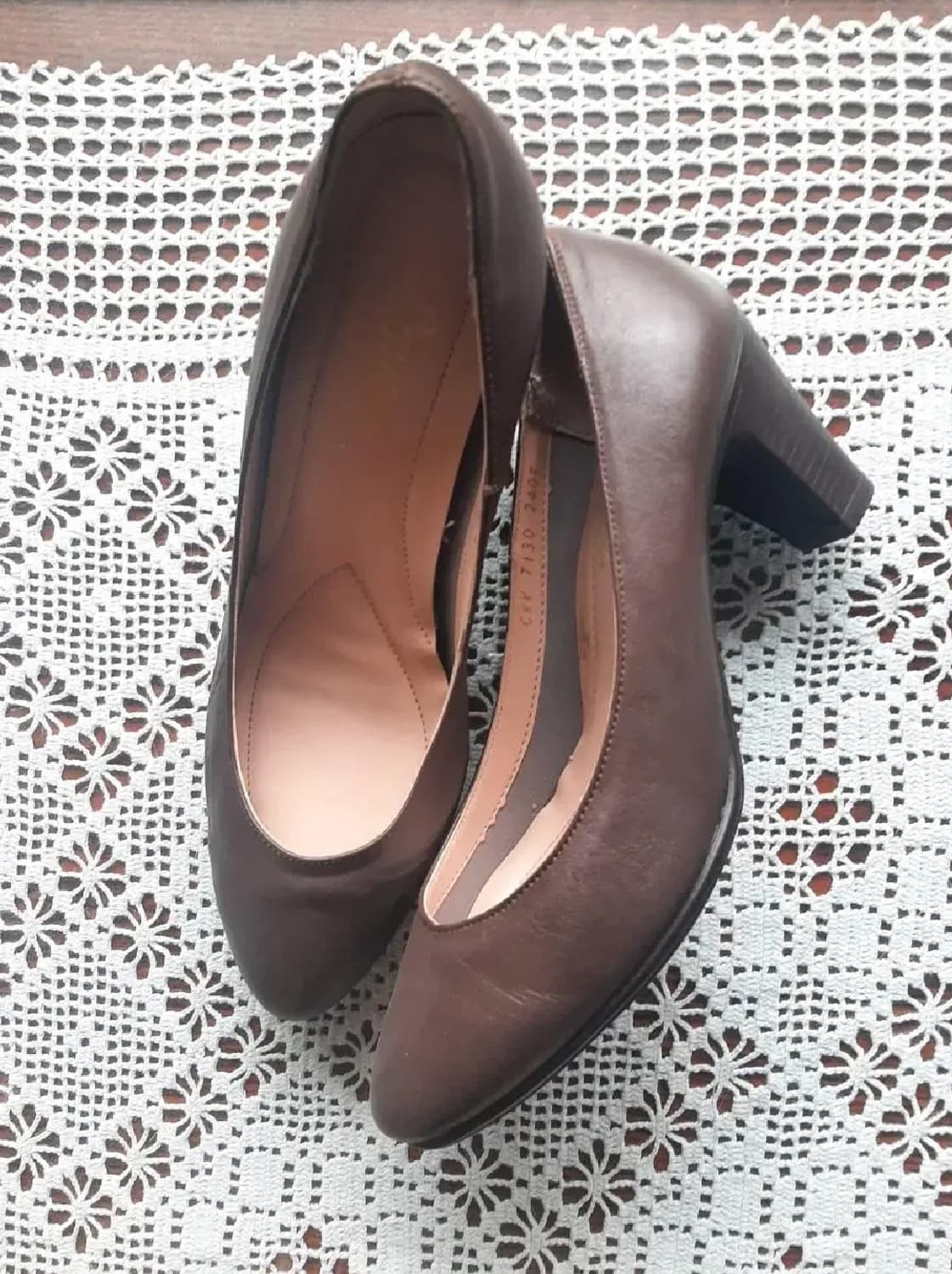soyou 쿠션 승무원 구두 7cm 240 브라운 상품이미지1