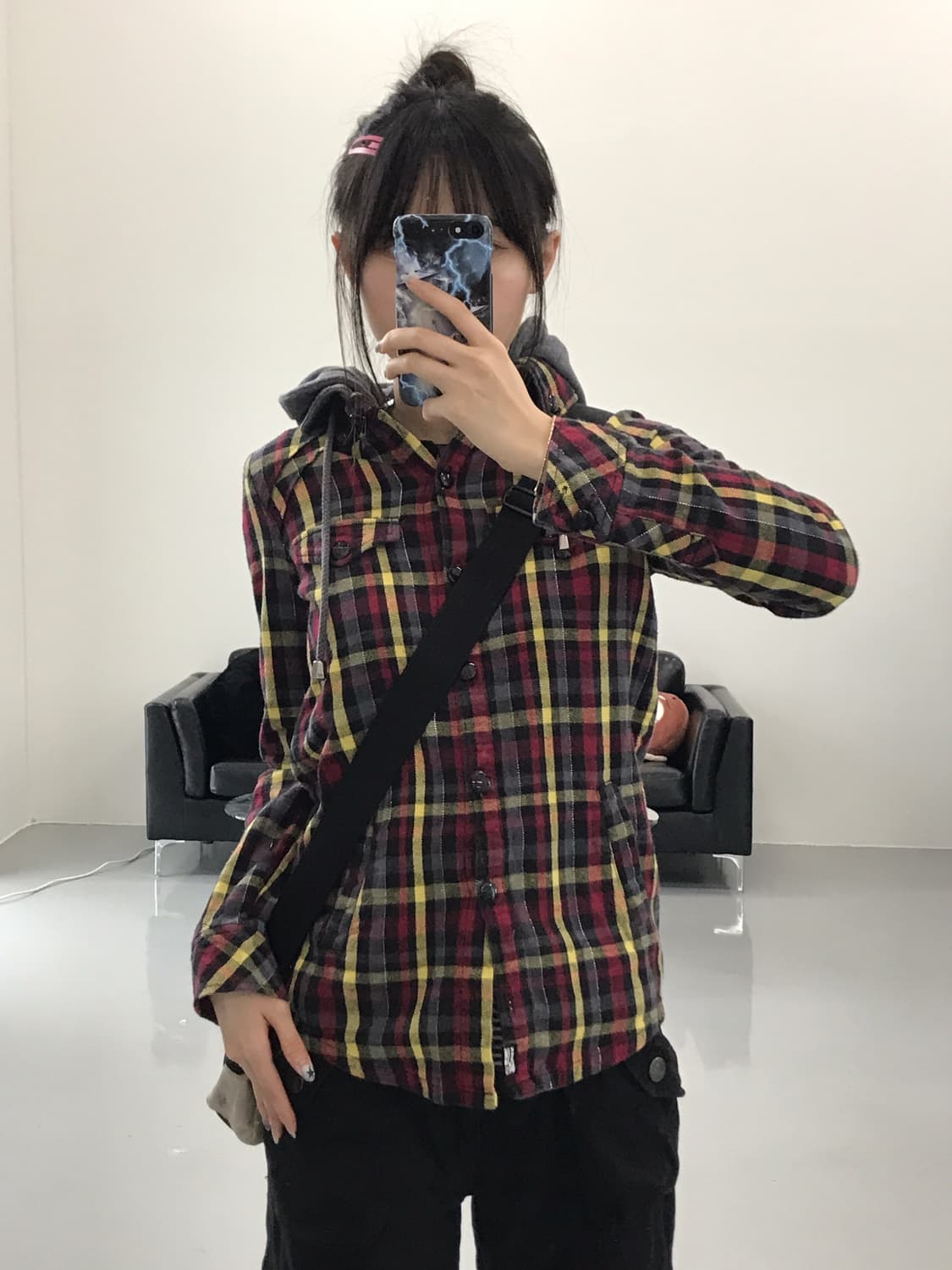Maison Gilfy Hoodie Checked Shirts 상품이미지3