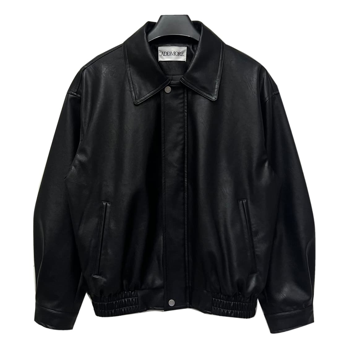 에드모어 헤일리 오버핏 블랙 레더 자켓 FREE 상품이미지1