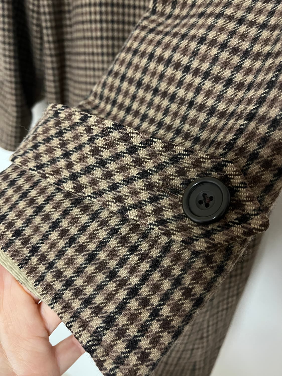 아쿠아스큐텀 양면 트렌치 체크 코트 상품이미지4