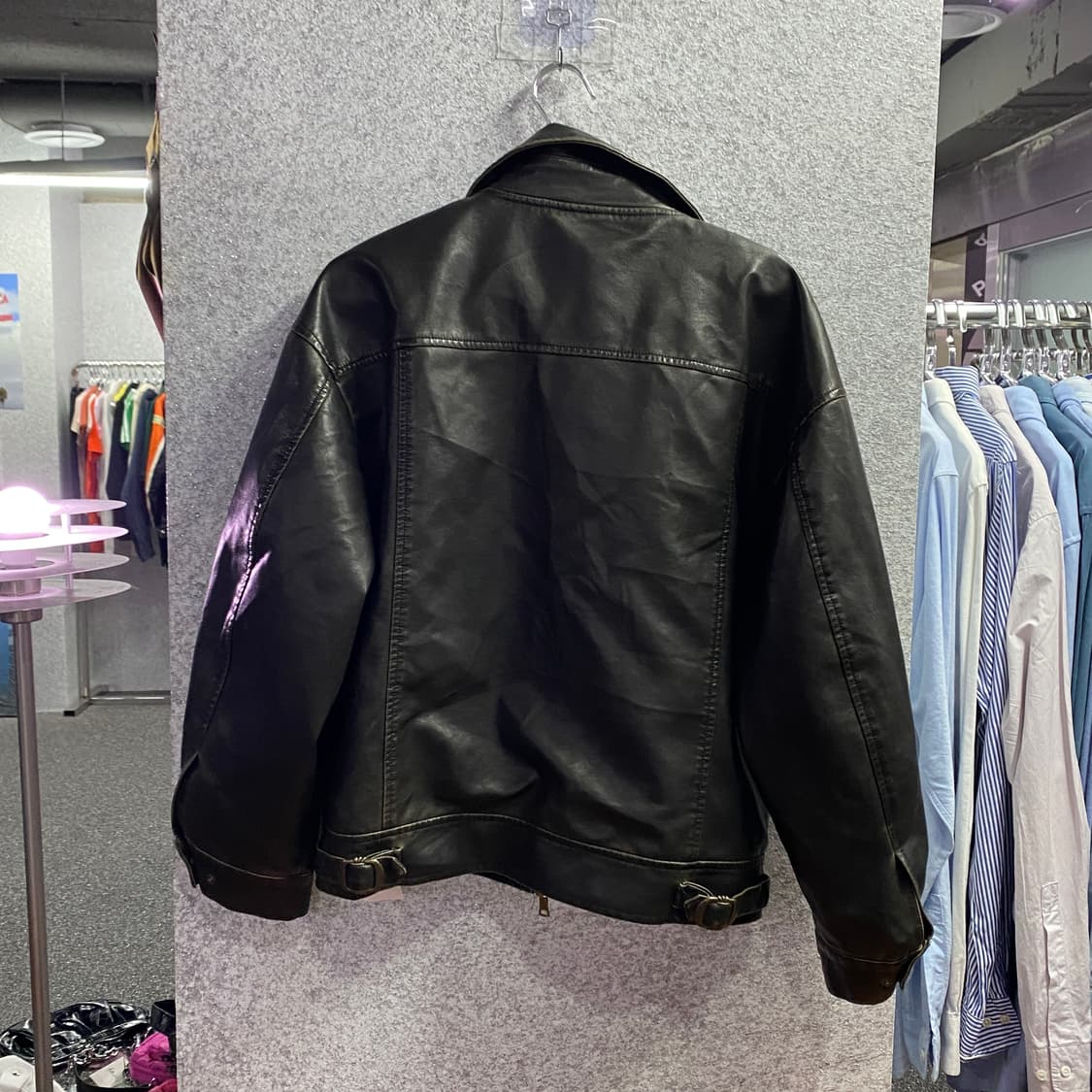 라퍼지스토어 투웨이 레더자켓 B3240 상품이미지4