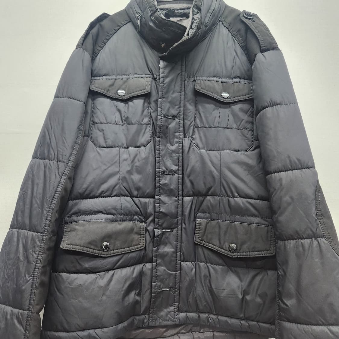 자라 멀티포켓 패딩 엘보패치 견장 자켓 L(XL) 상품이미지2