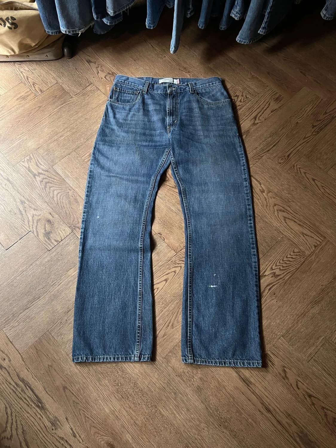 [34]00s 리바이스 USA 557 빈티지워싱 릴렉스 플레어핏 데님팬츠 상품이미지1