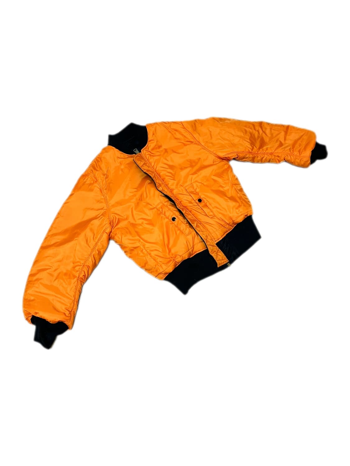 알파인더스트리 ma-1 블랙 리버시브 오렌지 자켓 상품이미지4