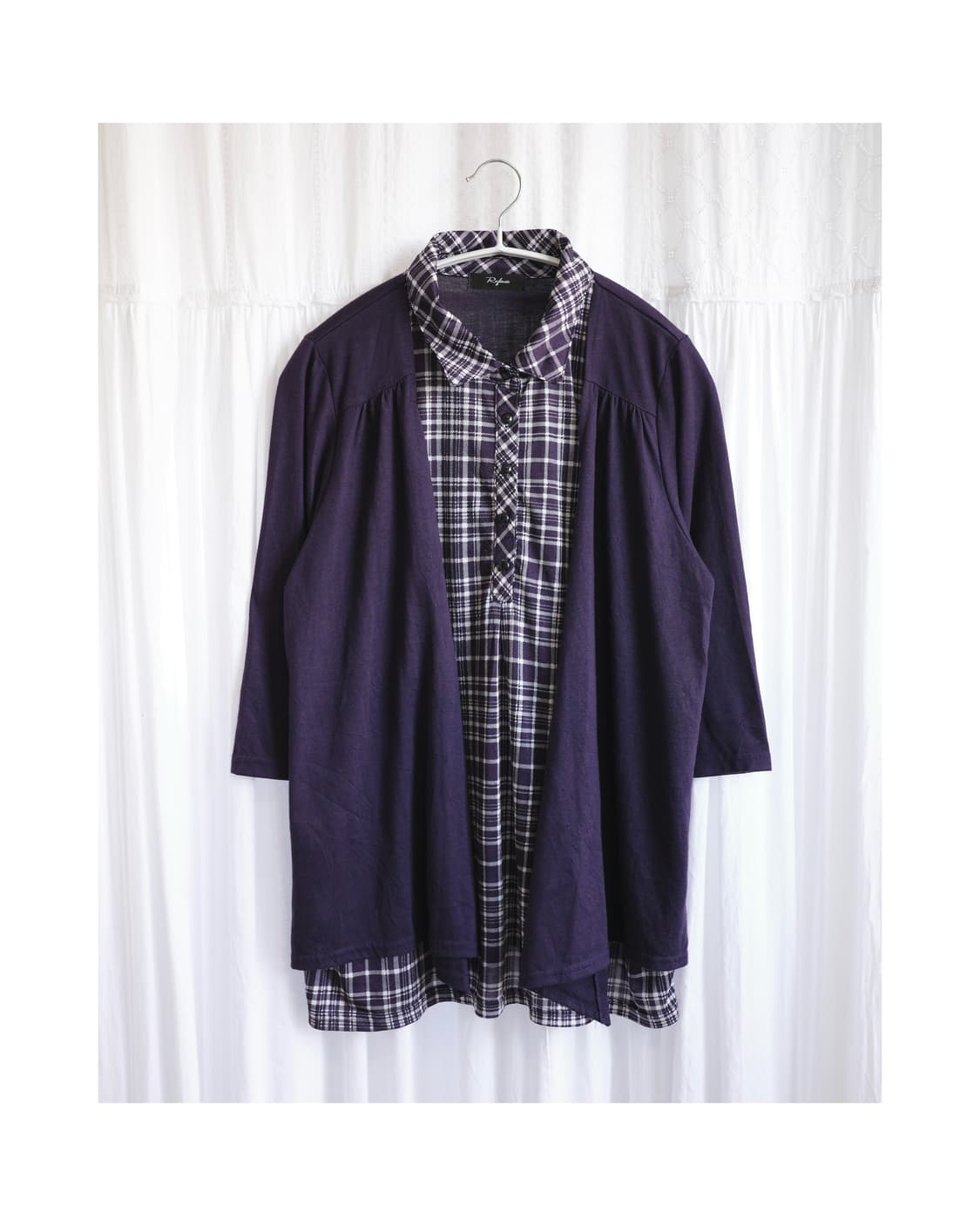 Purple layered sleeve 상품이미지1