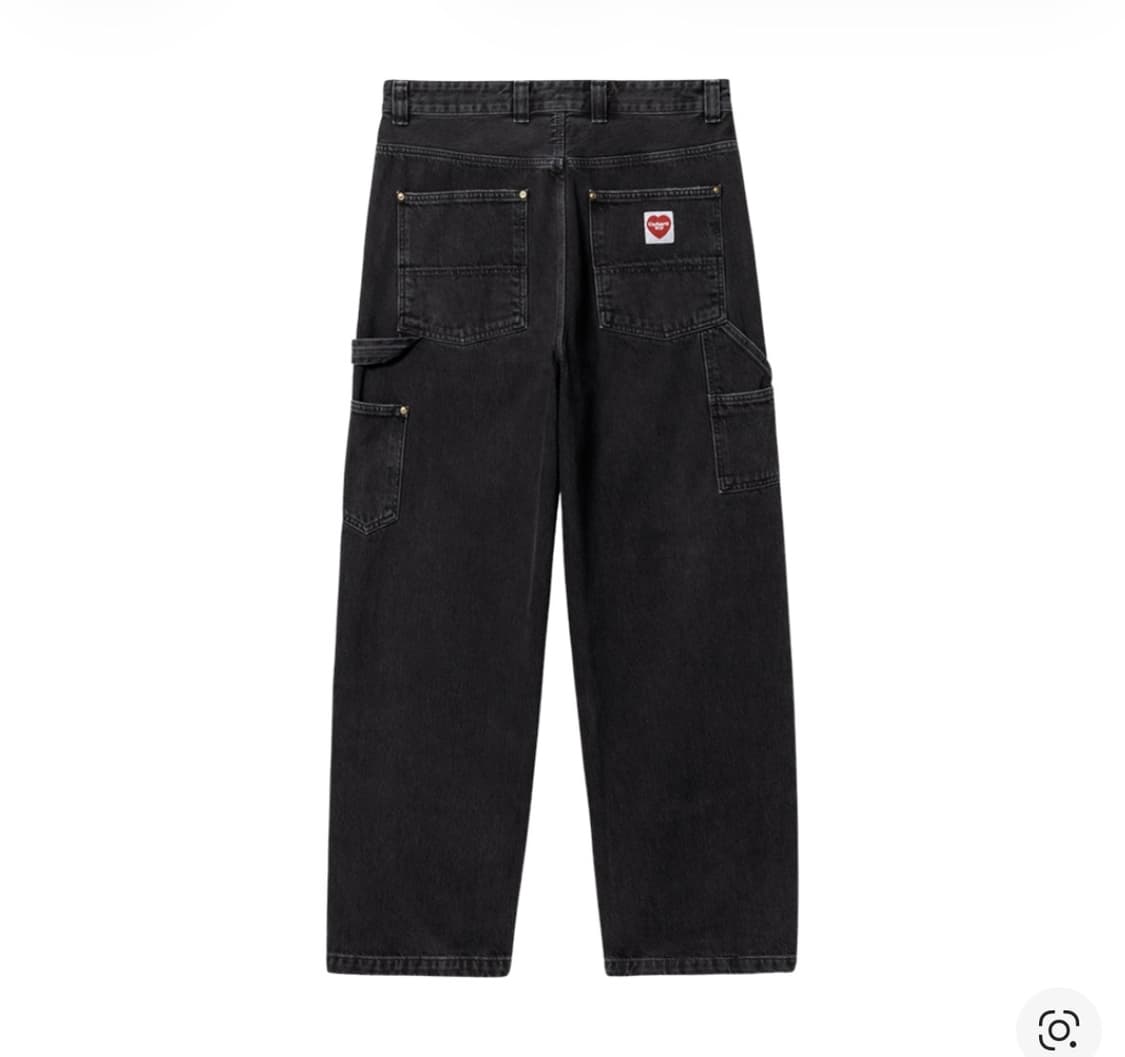 M) 칼하트wip 내쉬 더블니 팬츠 블랙 상품이미지1