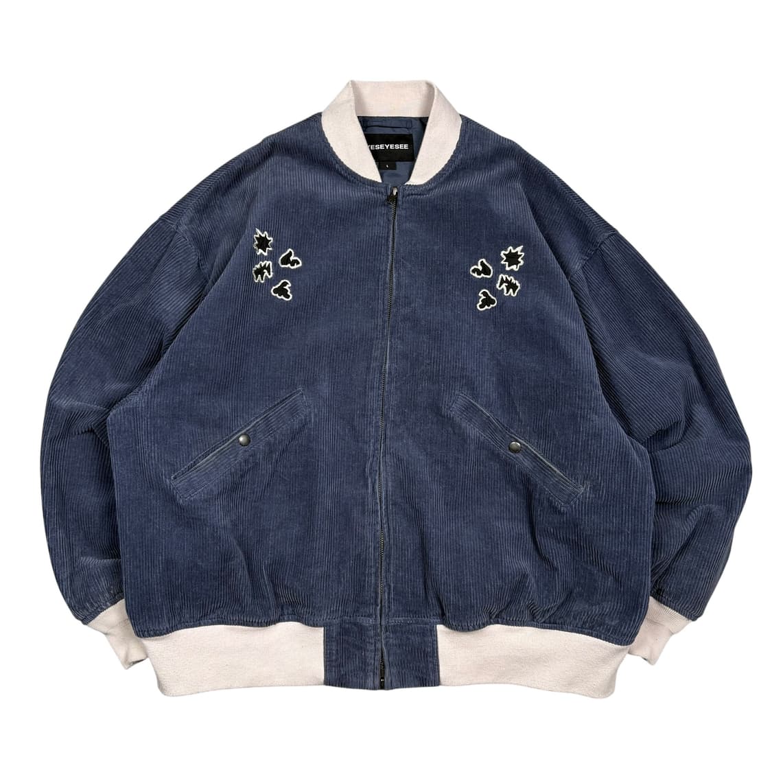 예스아이씨 네이비 코듀로이 바시티 상품이미지1