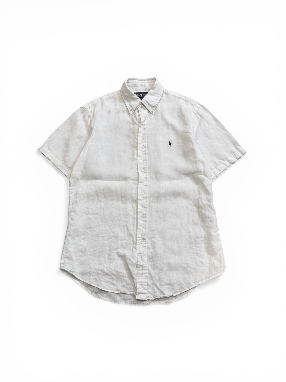 폴로 랄프로렌 화이트 린넨 반팔 셔츠 상품이미지2
