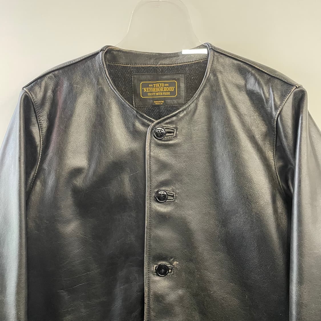 16s 네이버후드 가죽 가버너자켓 상품이미지2