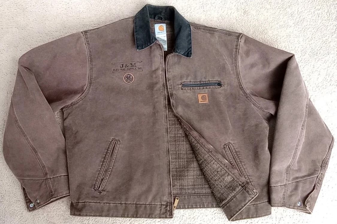 칼하트 J97 디트로이트 J&M 일렉트릭 서플라이 커스텀 자켓 체스트넛 상품이미지1