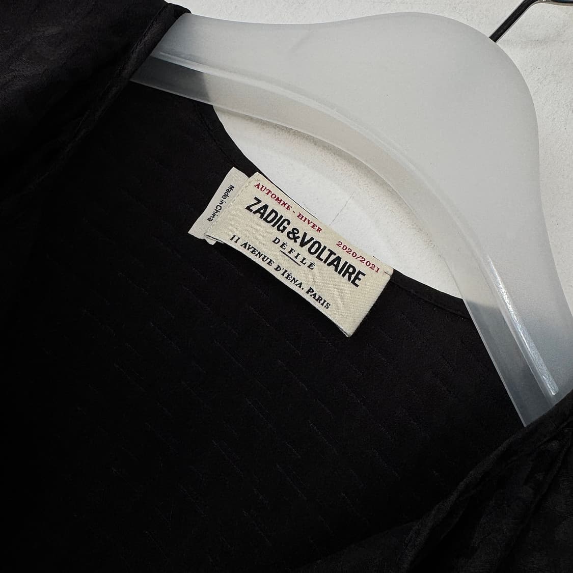 쟈딕앤볼테르 실크 로고 자카드 원피스 상품이미지4