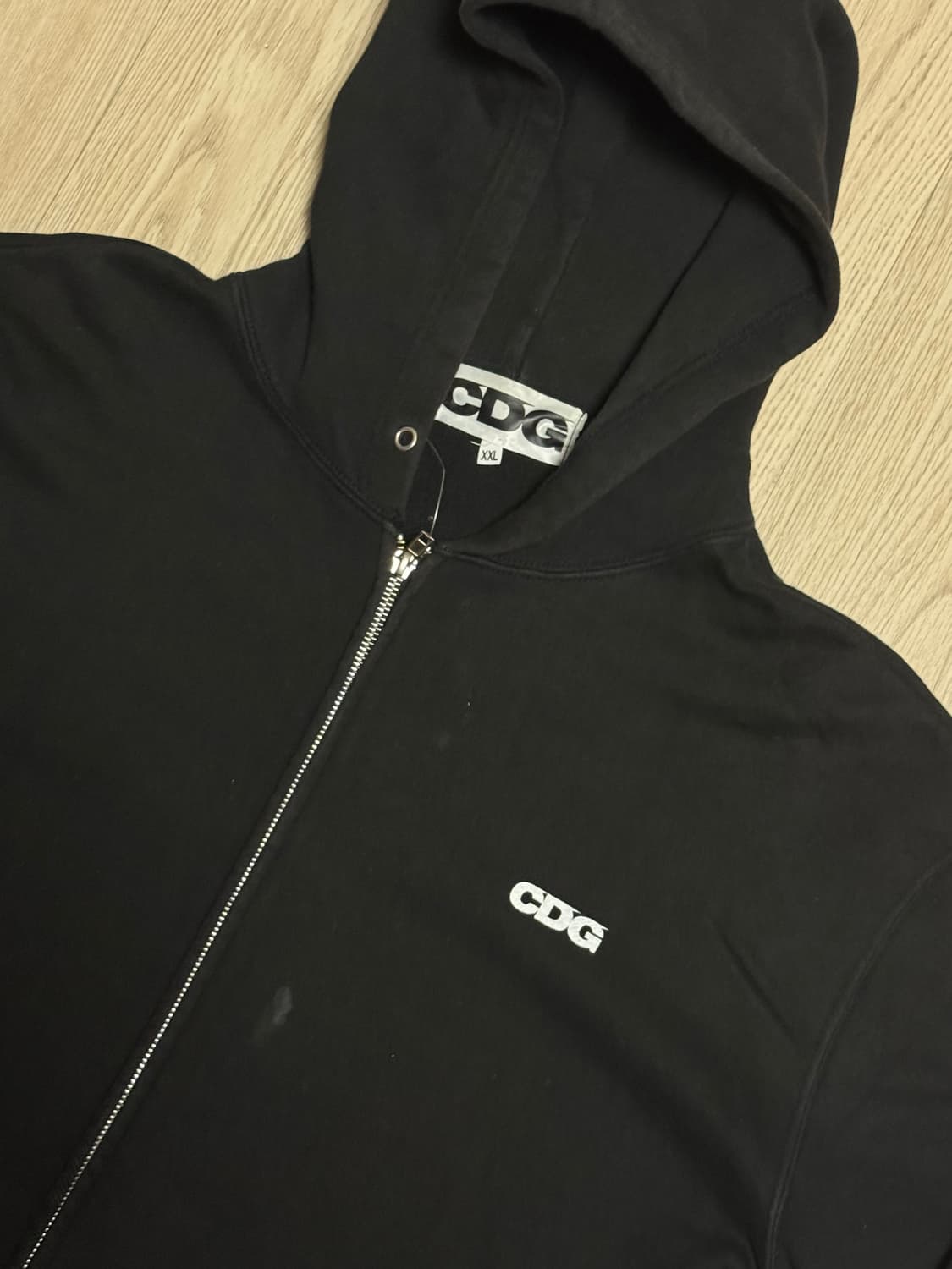 CDG 꼼데가르송 후드집업 블랙 상품이미지2