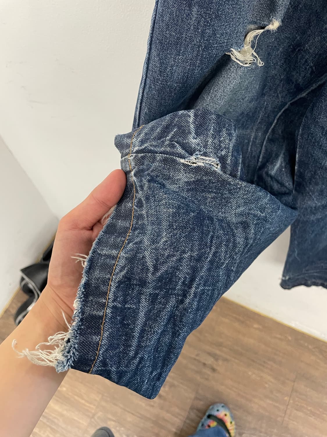 블루마블 배기 데님팬츠 상품이미지3