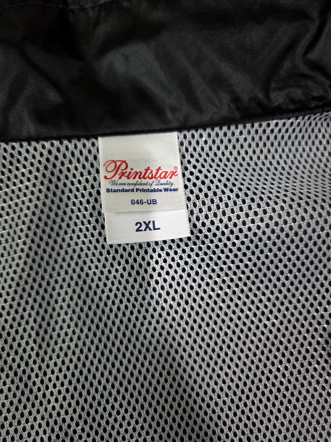 Printstar 블랙 윈드 브레이커 하이넥 점퍼 재킷 상품이미지10