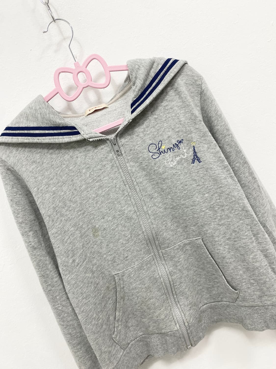 [PAPER LAPIZ] 세일러 그레이 후드집업 상품이미지5