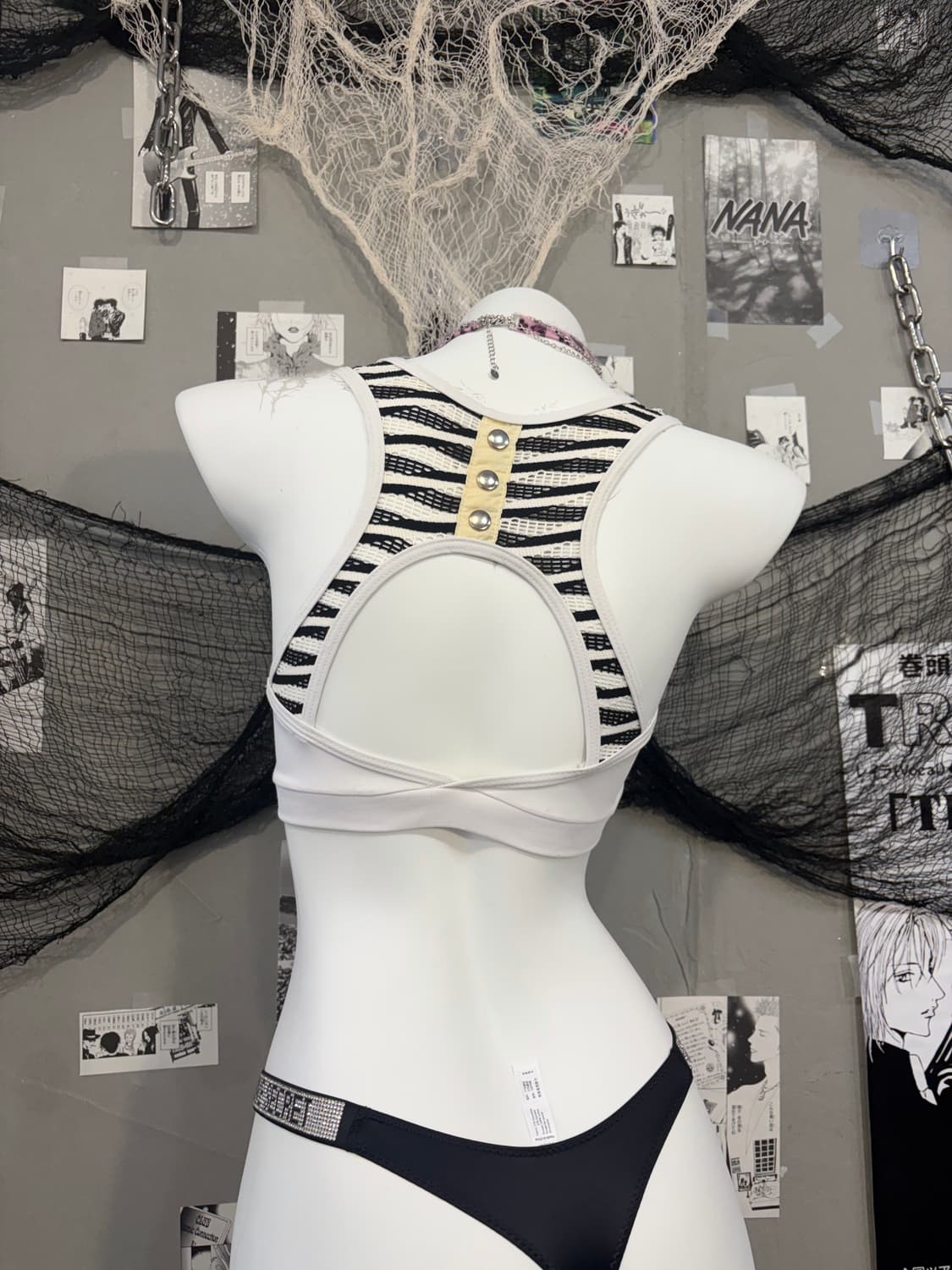 Gothic PUNK Skull Glitter Tank top 상품이미지10