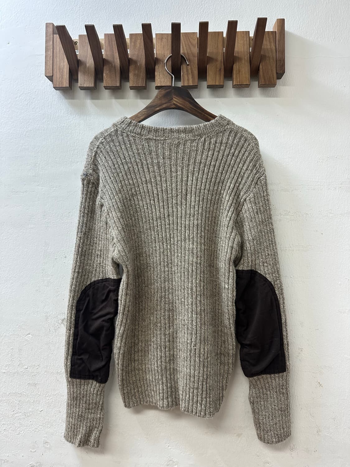 100% Pure New Wool 리브드 니트 Made in U.K. 상품이미지3