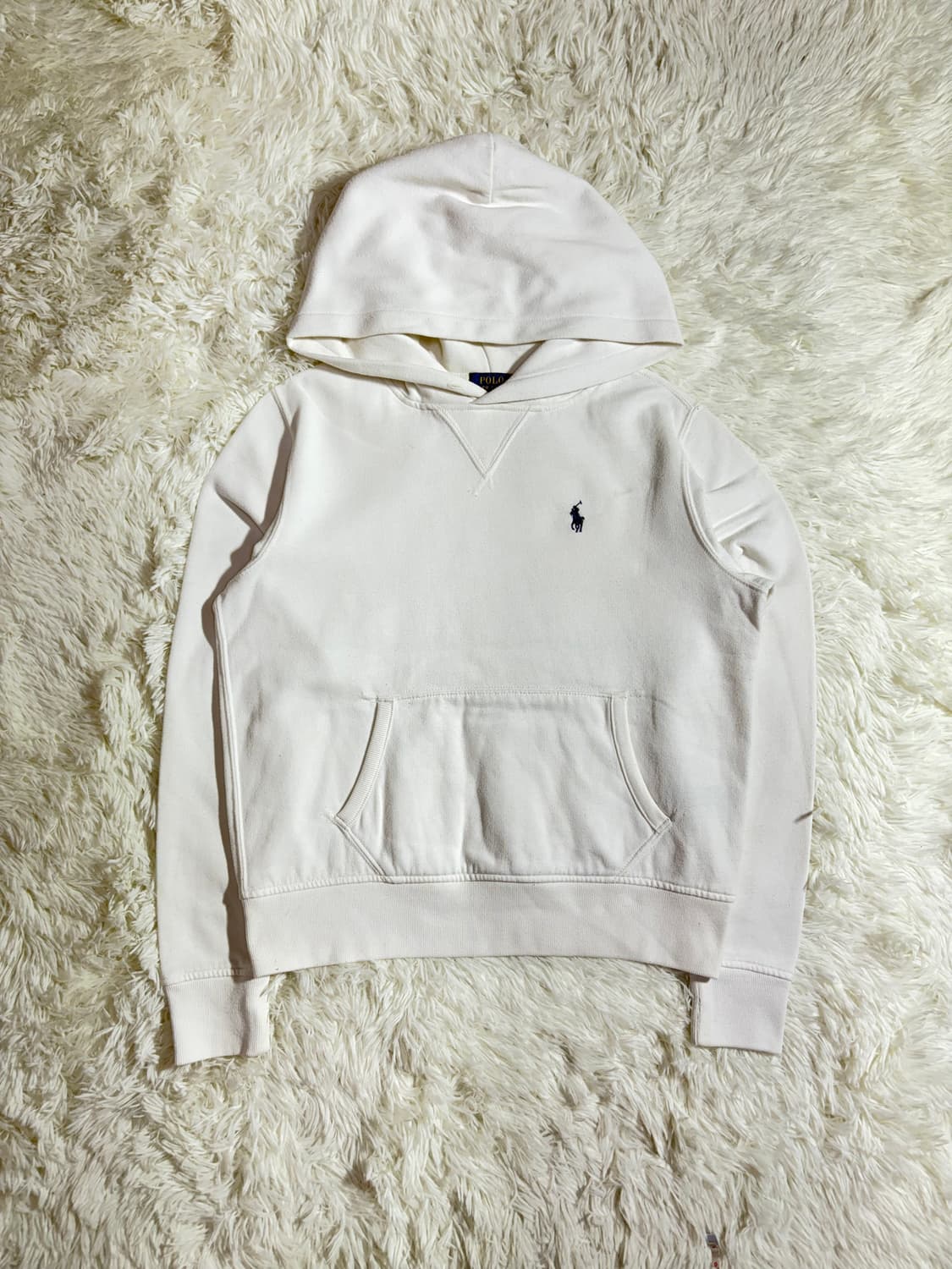 폴로 랄프로렌 큐알 화이트 포니 후드  상품이미지3