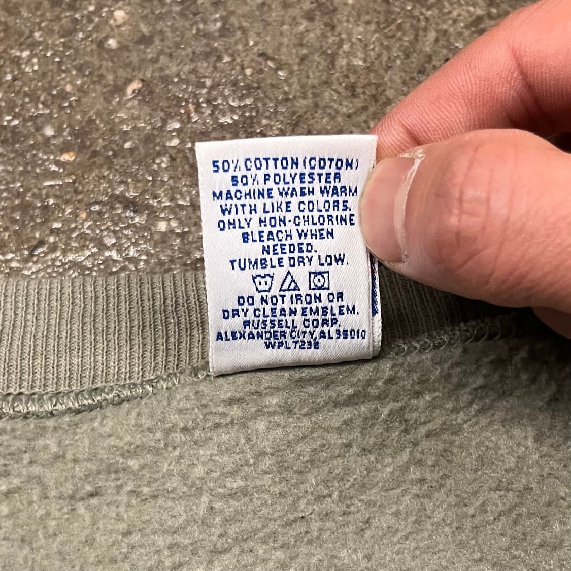 90-00s  러셀 블랭크 스웻셔츠 (110-115) 상품이미지6