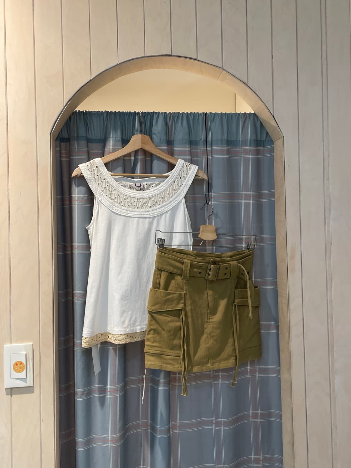 일본빈티지 y2k 웨스턴 벨트세트스커트 상품이미지3