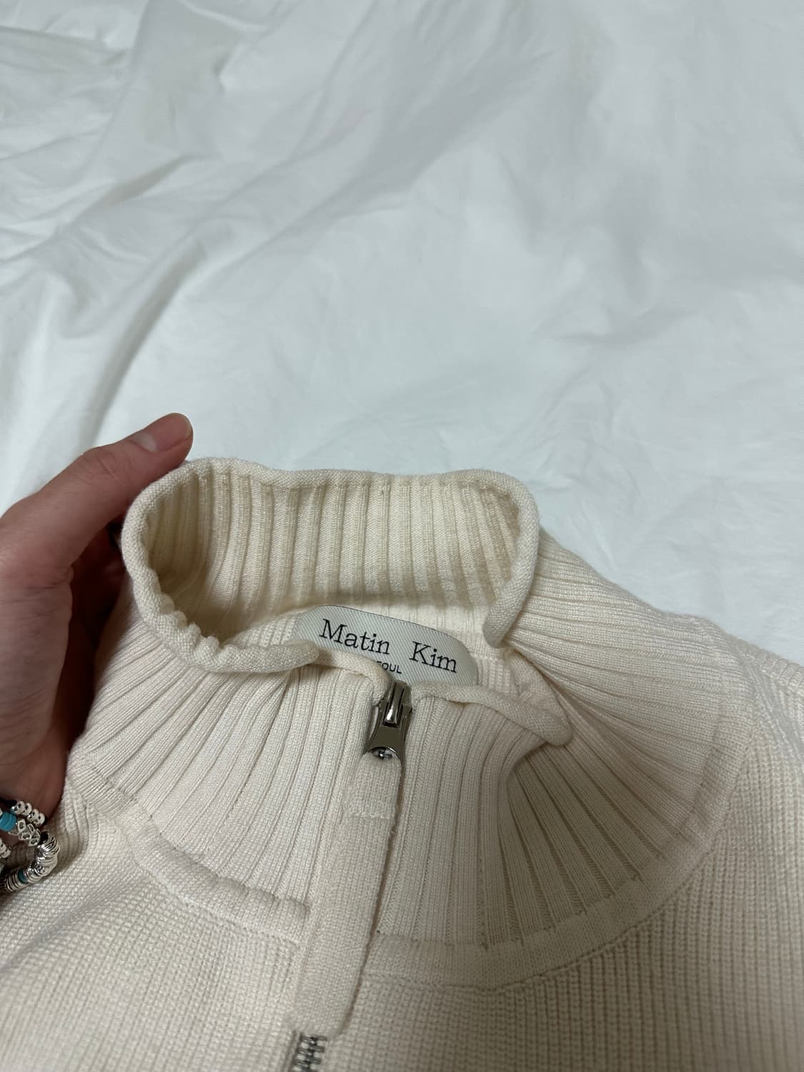 마뗑킴 니트집업 상품이미지5