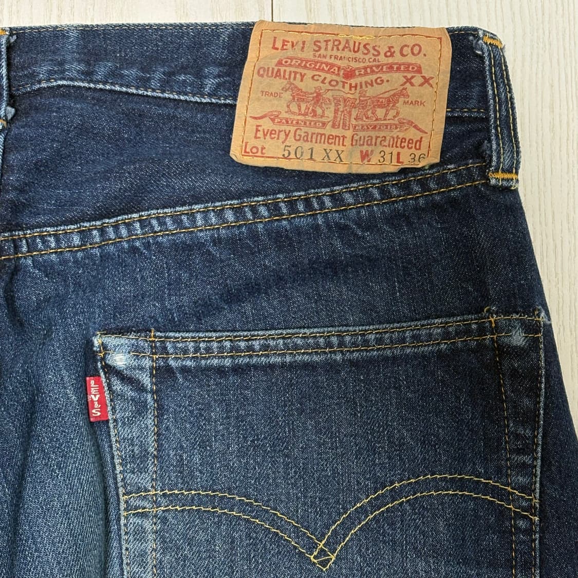 [31] 90s 리바이스 501 발렌시아제 셀비지 데님 상품이미지5