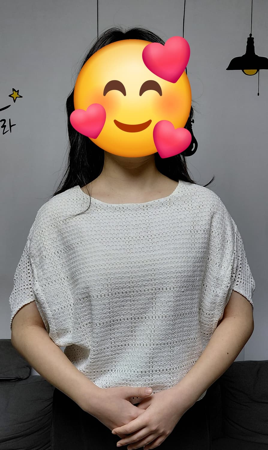 ​[F] Zootie 감성 가득한 화이트 레이스 가오리핏 블라우스 (상태 상품이미지3