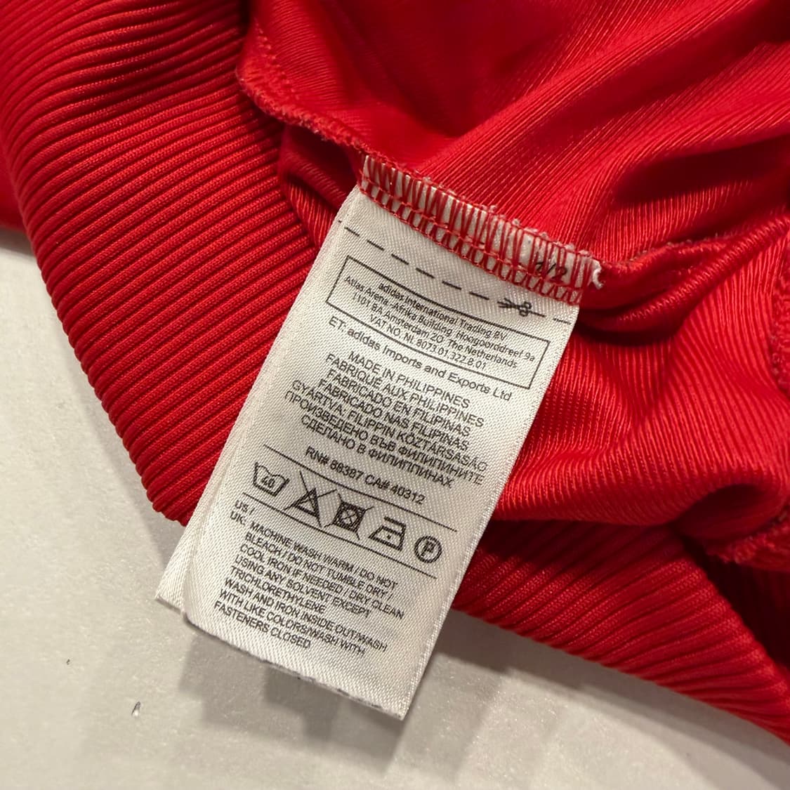 [XL] 12s 아디다스 파이어버드 삼선 트랙탑 레드 B271 상품이미지7