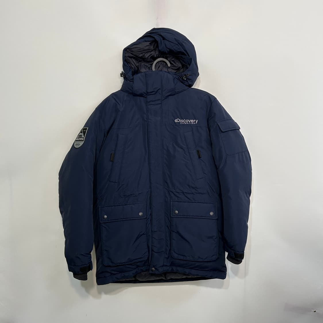 디스커버리 남성 구스다운 패딩 95 네이비 상품이미지1