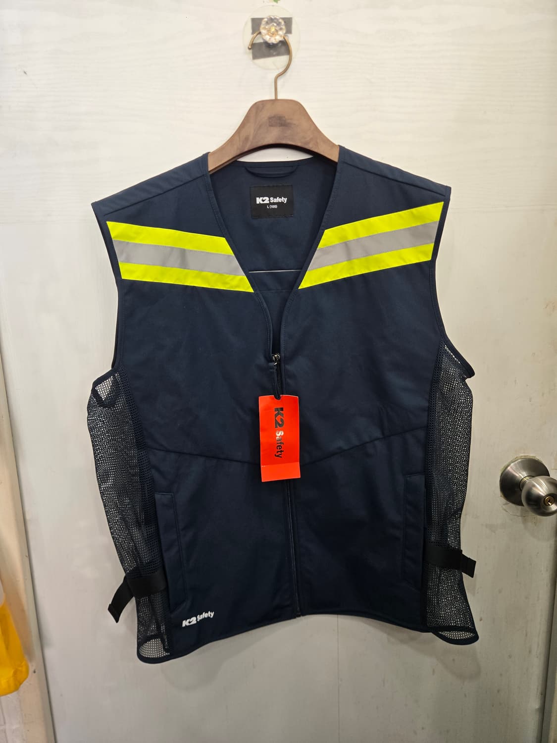 100,L,택있는 새상품)) K2 safety 케이투 세이프티 조끼~ 상품이미지1