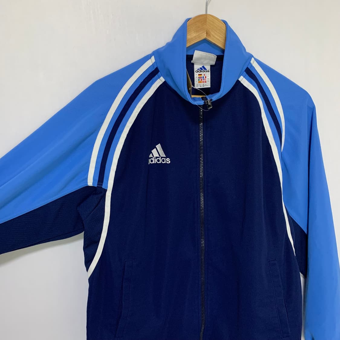 아디다스 네이비/스카이블루 트랙탑 빈티지 져지 체육복 M 상품이미지6