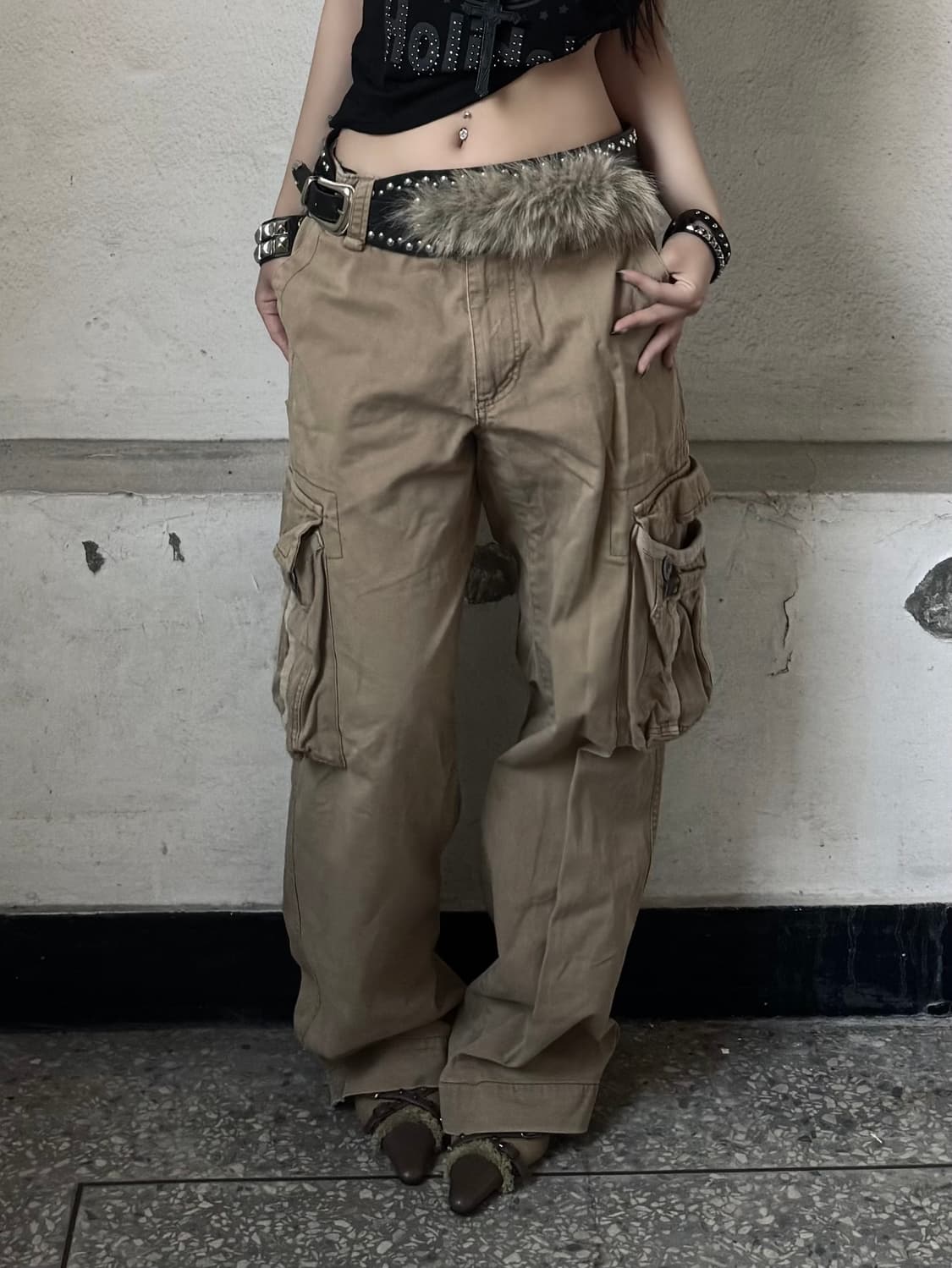 Wide cargo pants 상품이미지1