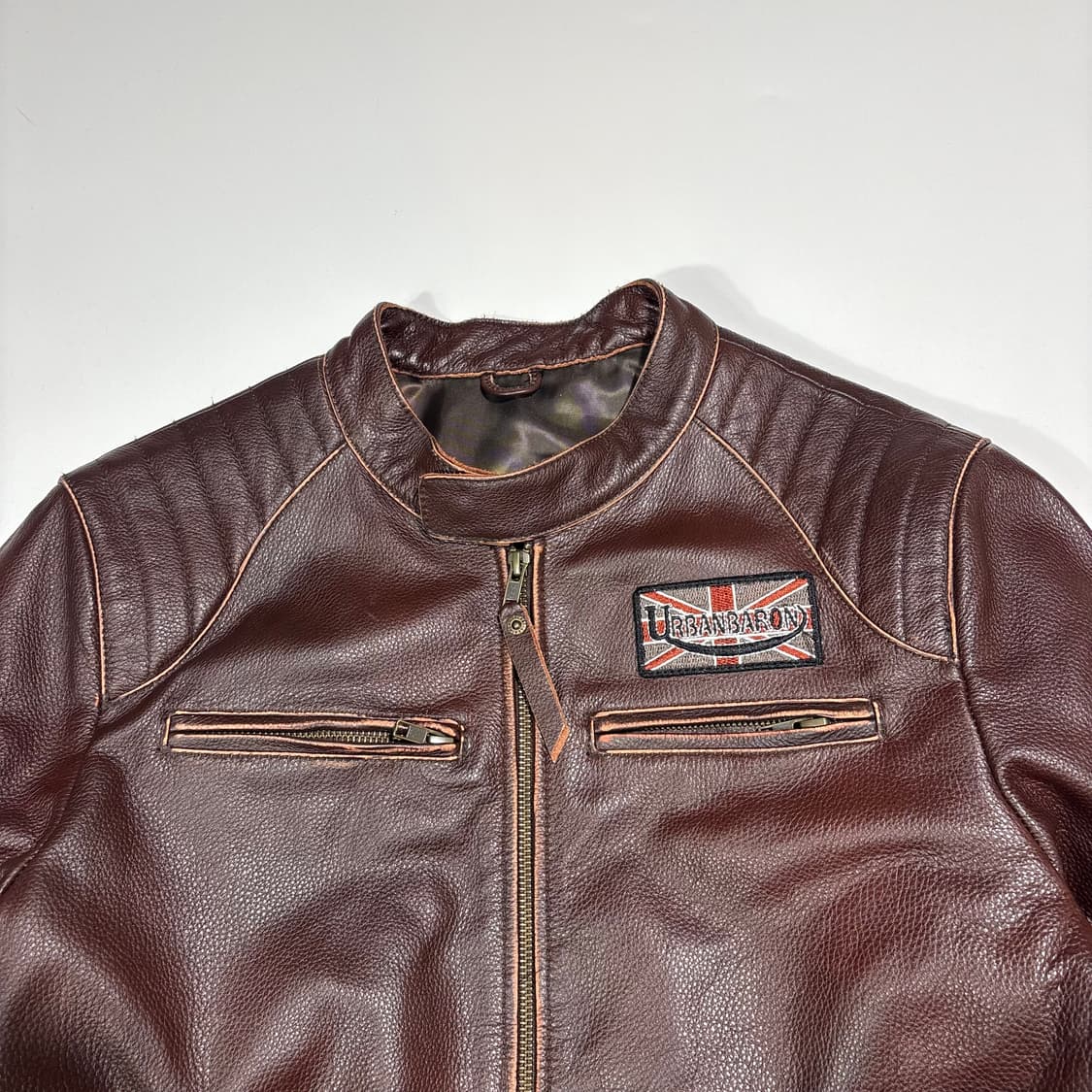빈티지 브라운 라이더 가죽 자켓 상품이미지6