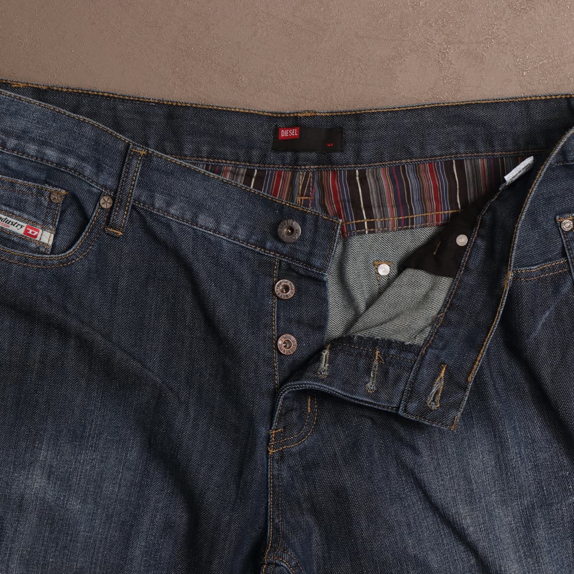 디젤 프린팅 워싱 스트레이트 데님팬츠 A1615 상품이미지2