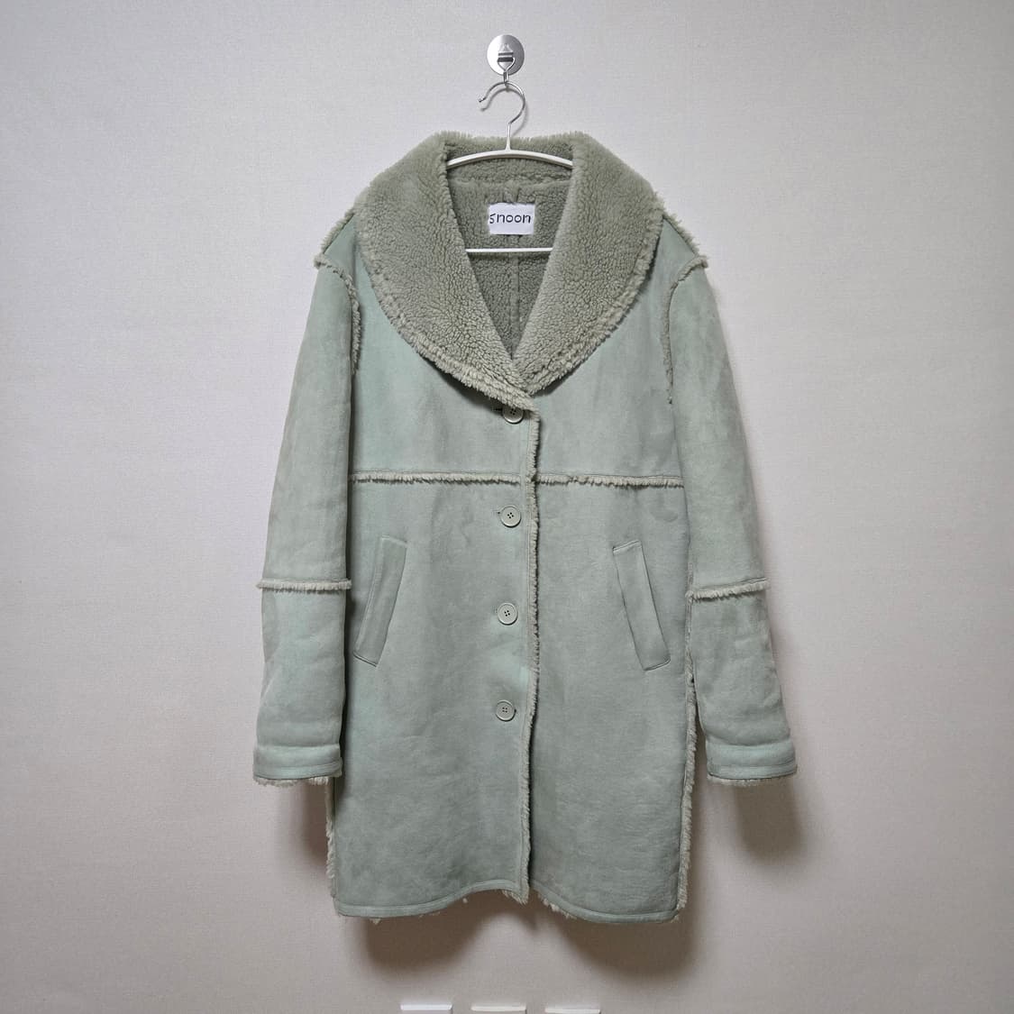 시눈 롱 무스탕 자켓  상품이미지4